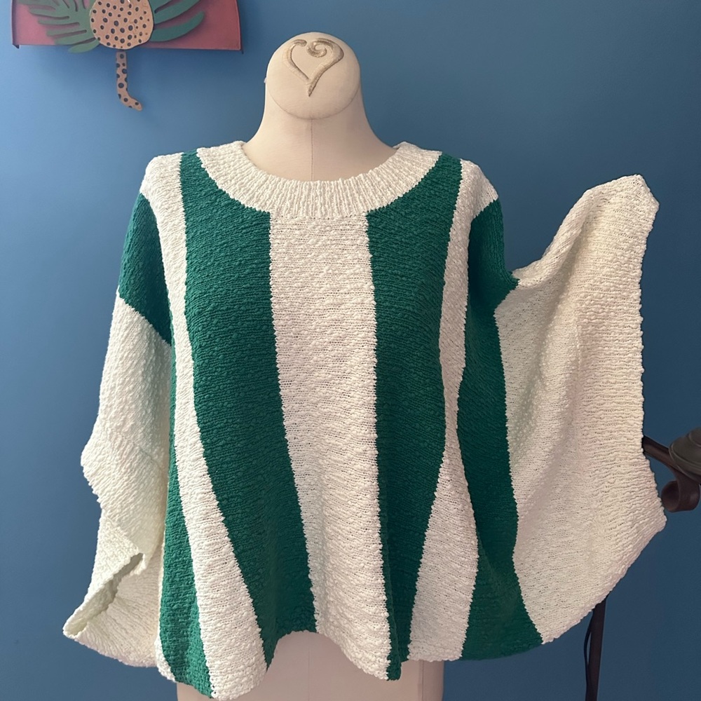 Anthropologie Callahan Striped Poncho